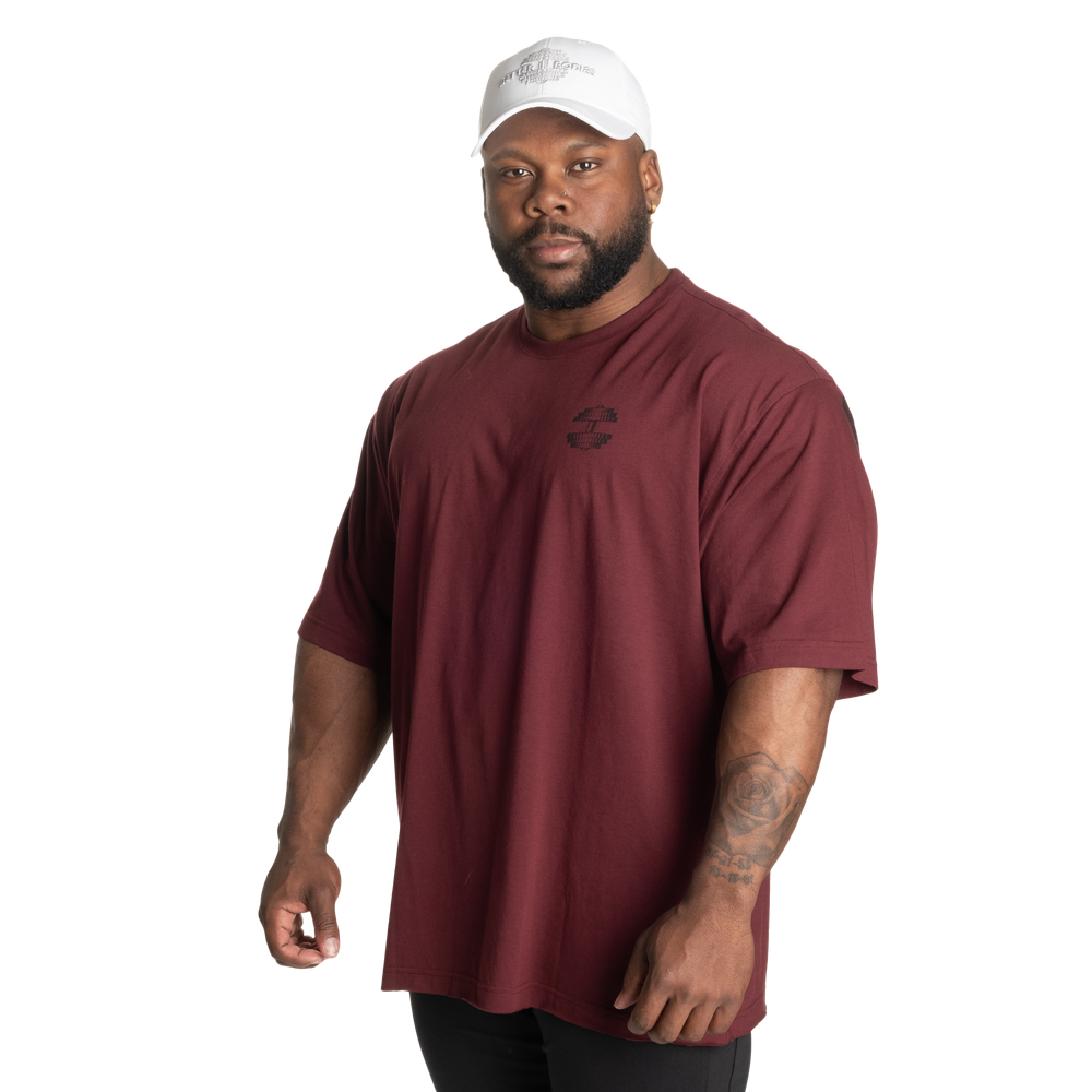 Better Bodies Union Iron Tee, Maroon