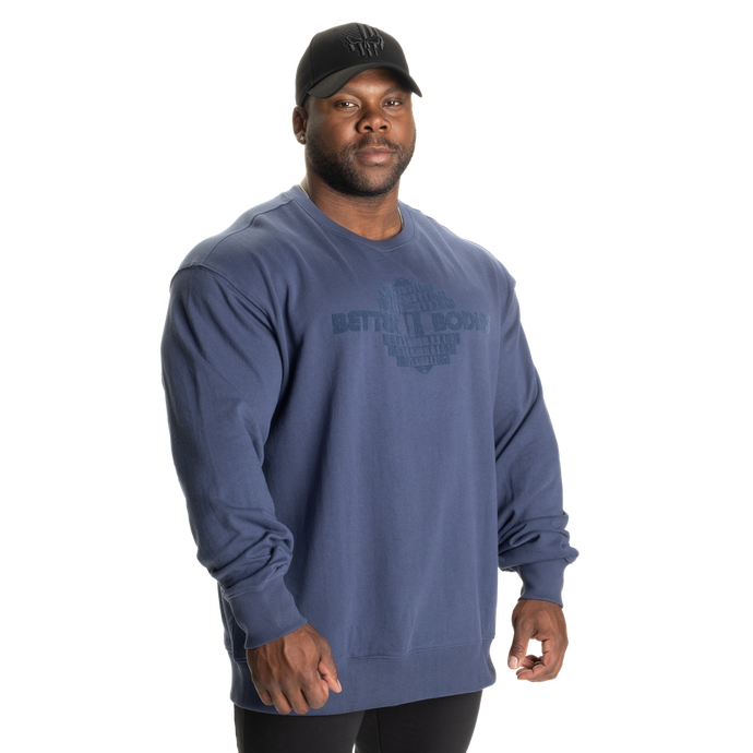 Better Bodies Union Crewneck,Sky Blue