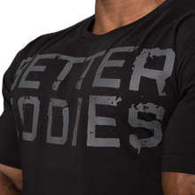 Better Bodies Basic Tapered Tee Black/Grey