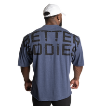 Better Bodies Union Iron Tee, Sky Blue Melange