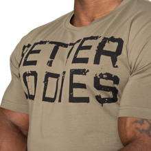 Better Bodies Basic Tapered Tee, Washed Green