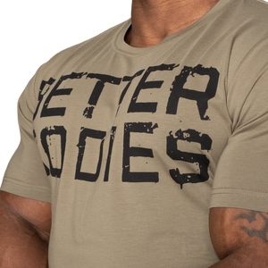 Better Bodies Basic Tapered Tee, Washed Green