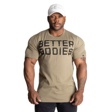 Better Bodies Basic Tapered Tee, Washed Green