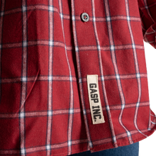 Gasp Flannel Shirt, Red/Blue