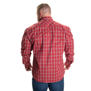 Gasp Flannel Shirt, Red/Blue