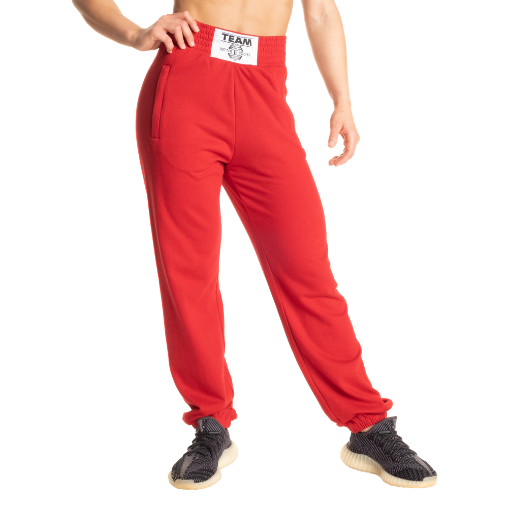 Better Bodies Highbridge Sweatpants V2, Chili Red