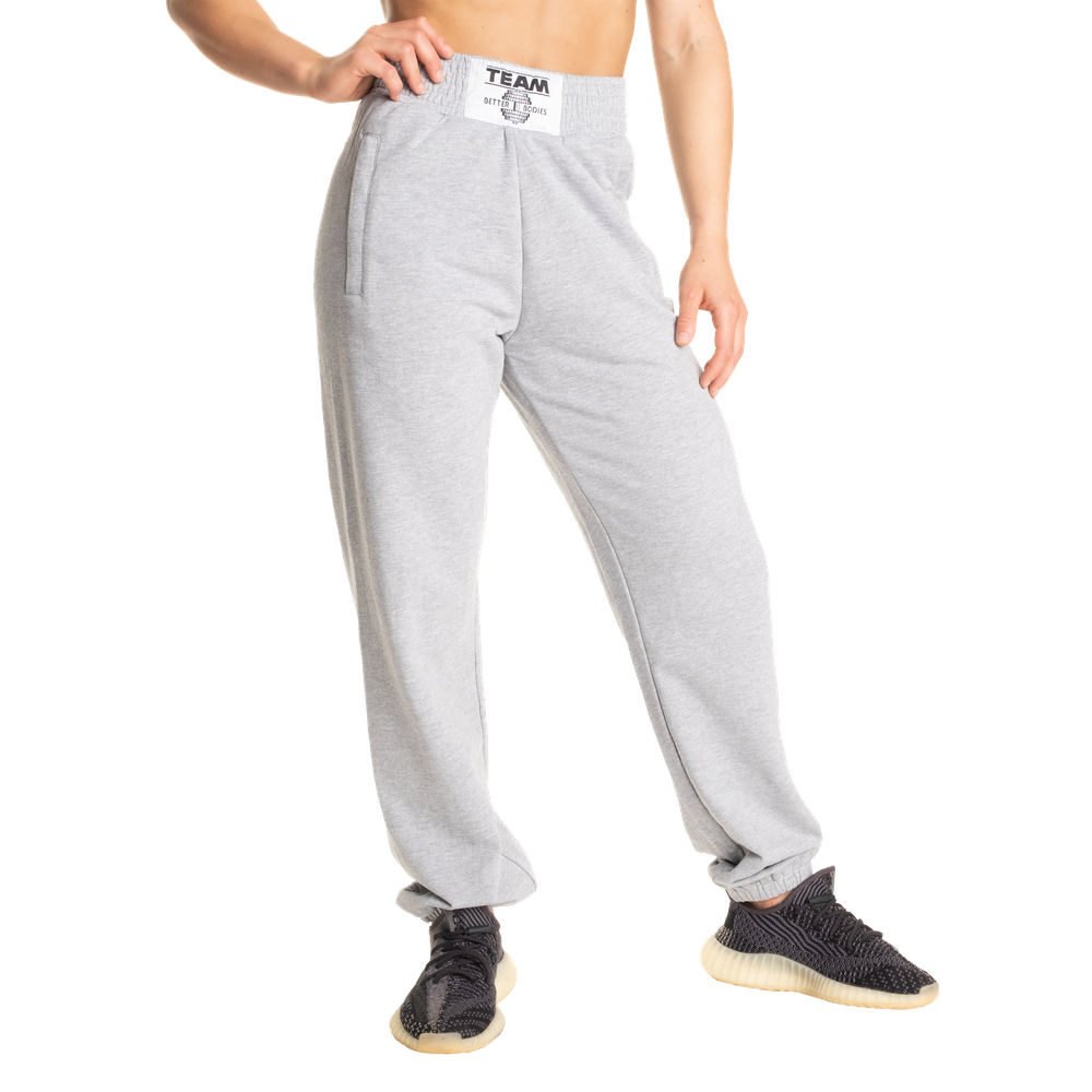 Better Bodies Highbridge Sweatpants V2, Grey Melange