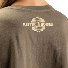 Better Bodies Work Hard Onesize Tee, Washed Green