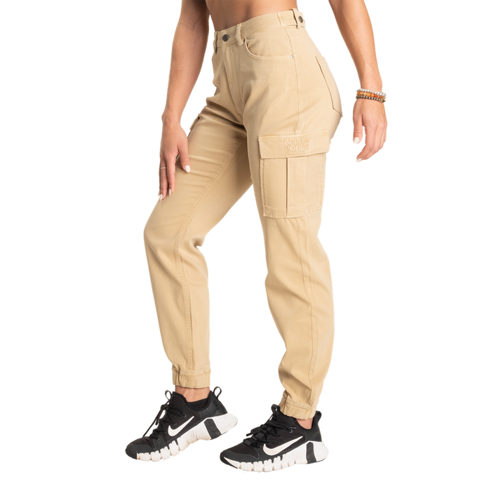 Better Bodies Cargo pants, Light Sand