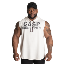 Gasp Thermal Sleeveless Hoodie Off White