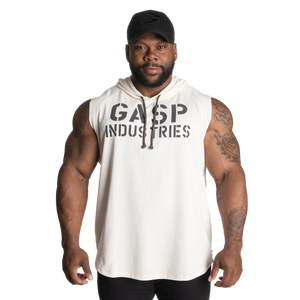 Gasp Thermal Sleeveless Hoodie Off White