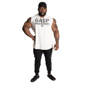 Gasp Thermal Sleeveless Hoodie Off White