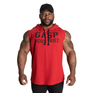 Gasp Thermal Sleeveless Hoodie Chili Red