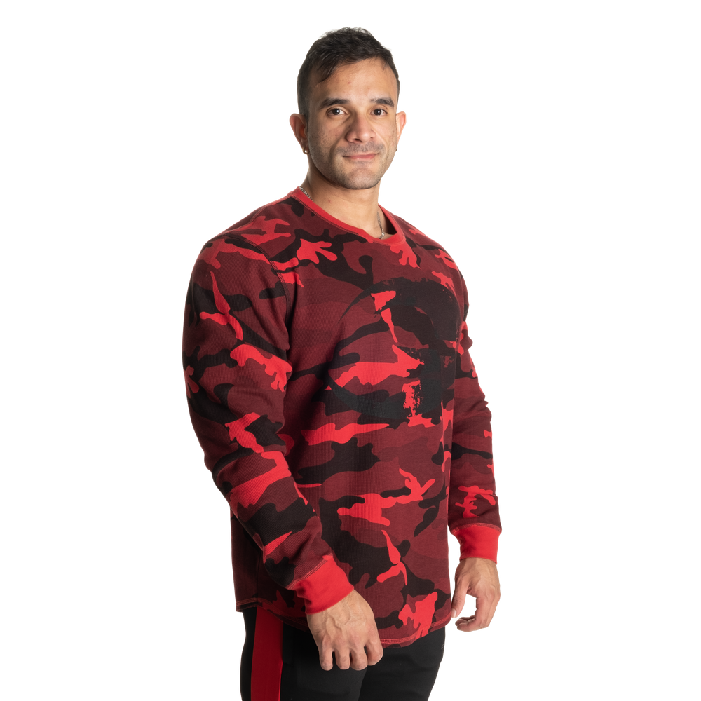 Gasp Thermal Logo Sweater Red Camo