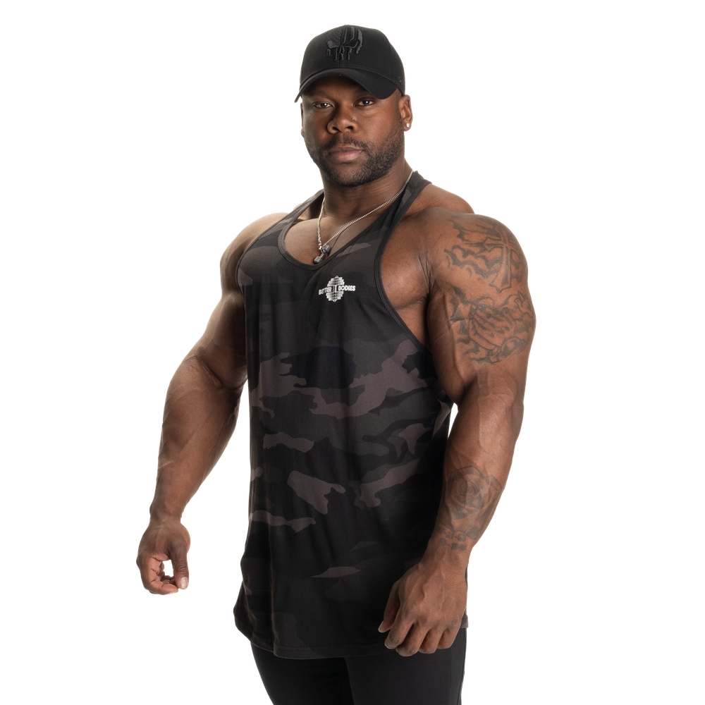 Better Bodies Essential T-Back V2,Dark Camo