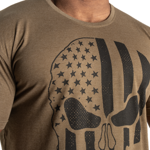 Gasp Skull Standard Tee Army Green Melange